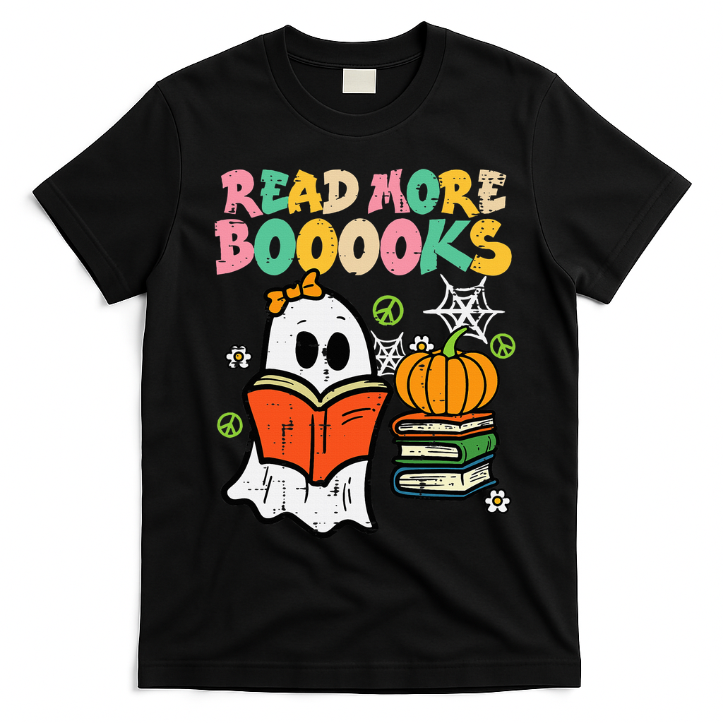 Bookworm Halloween Costume T-Shirt - Black
