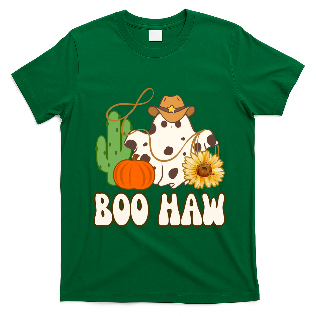 Boo Haw Halloween Country T-Shirt - Irish Green
