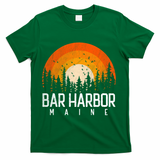 Bar Harbor Maine Me Great Gift Retro Vintage 70s 80s 90s Gift T-Shirt - Green