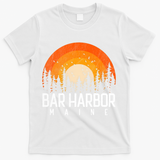Bar Harbor Maine Me Great Gift Retro Vintage 70s 80s 90s Gift T-Shirt - White