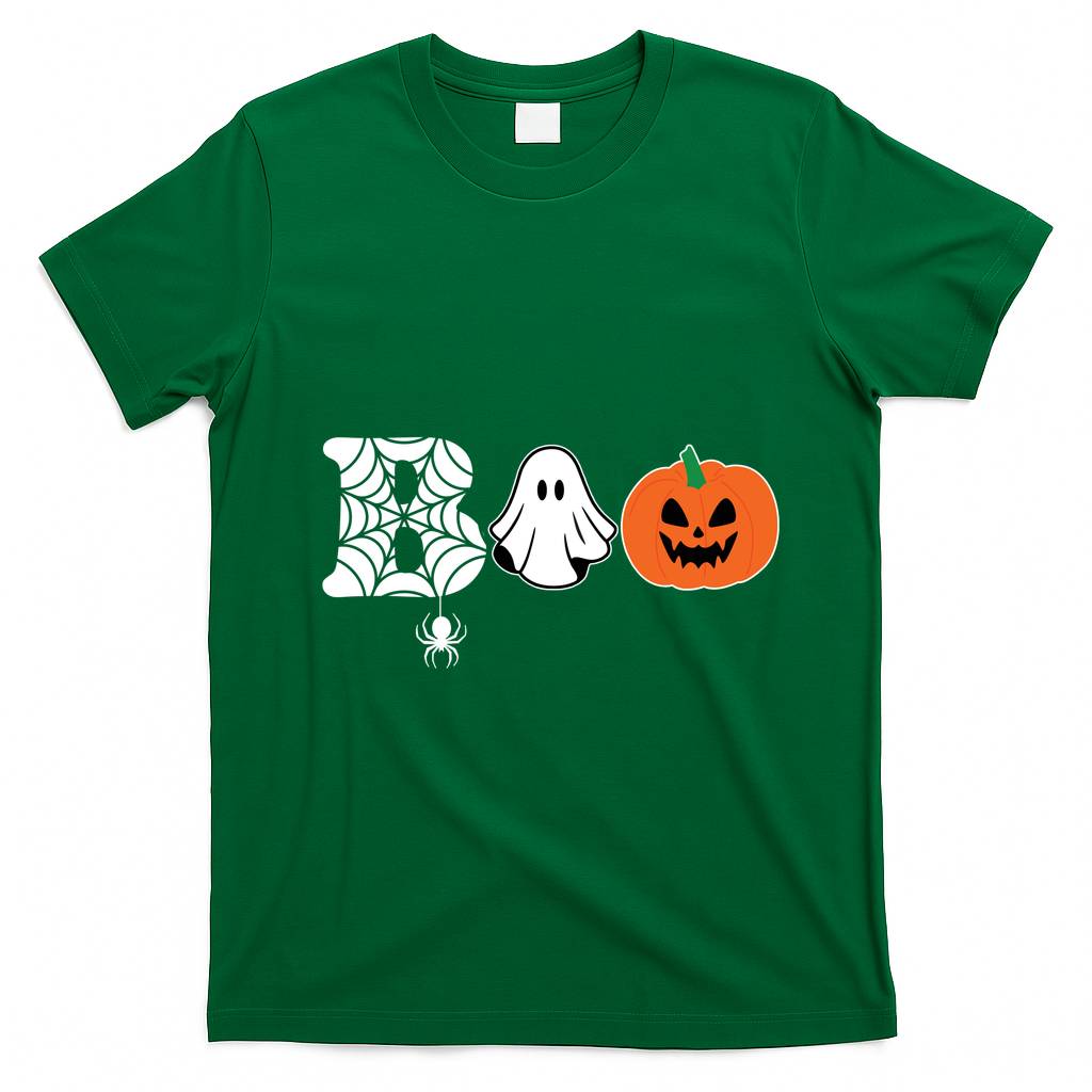 Boo Halloween Pumpkin Festive T-Shirt - Irish Green