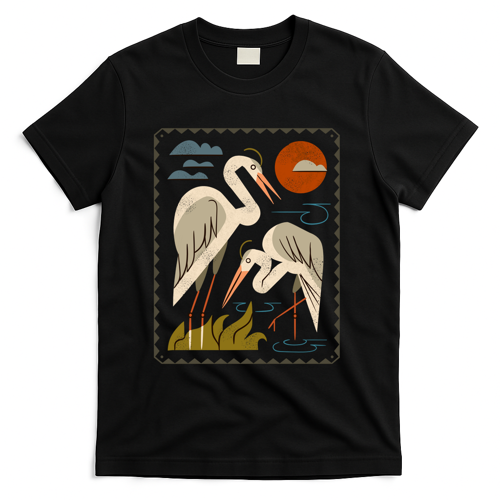 Blue Heron Pair - Black
