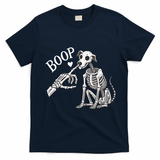 Boop Hand Skeleton And Dog T-Shirt - Navy Blue