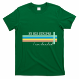 By His Striped I Am Healed Jesus Faith T-Shirt - Irish Green