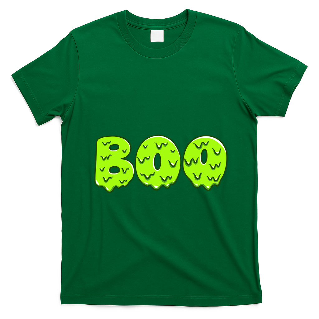 Boo Halloween Slime T-Shirt - Irish Green