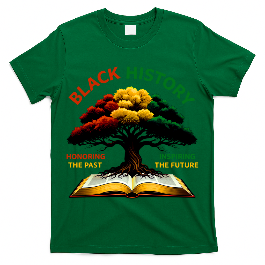 Black History Tree Root Book Honoring The Past Inspiring The Future T-Shirt