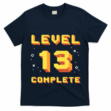 Born In 2008 Level 13 Complete 13th Birthday Retro Gaming Cute Gift T-Shirt