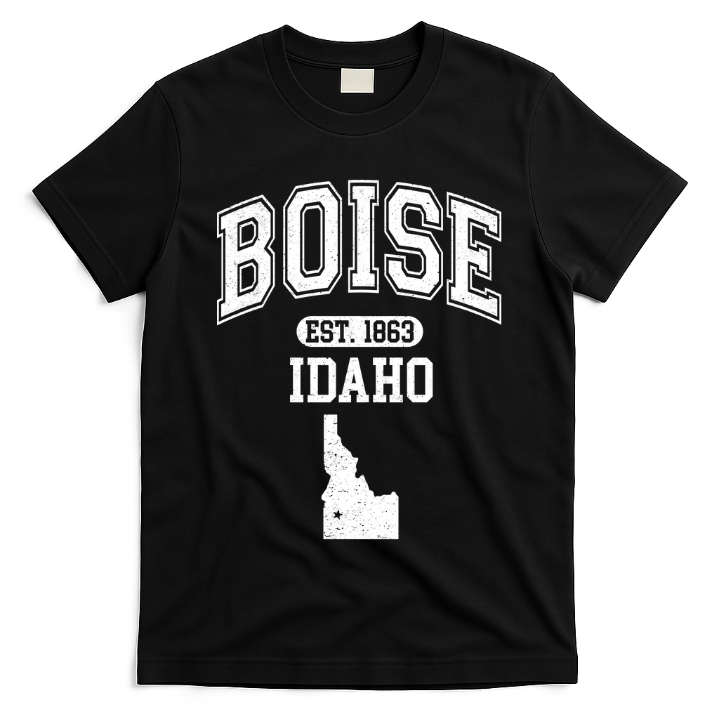 Boise Idaho Est. 1863 Varsity T-Shirt