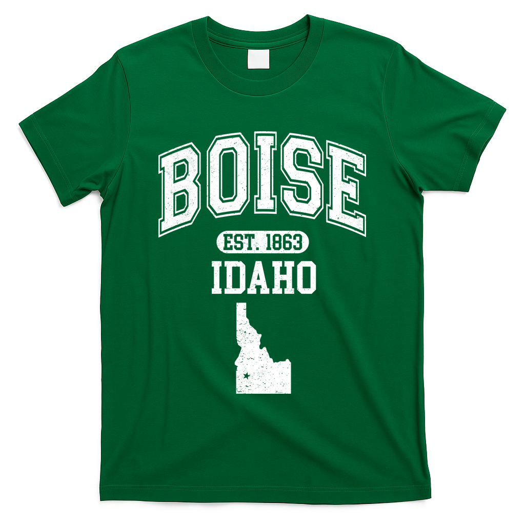 Boise Idaho Est. 1863 Varsity T-Shirt