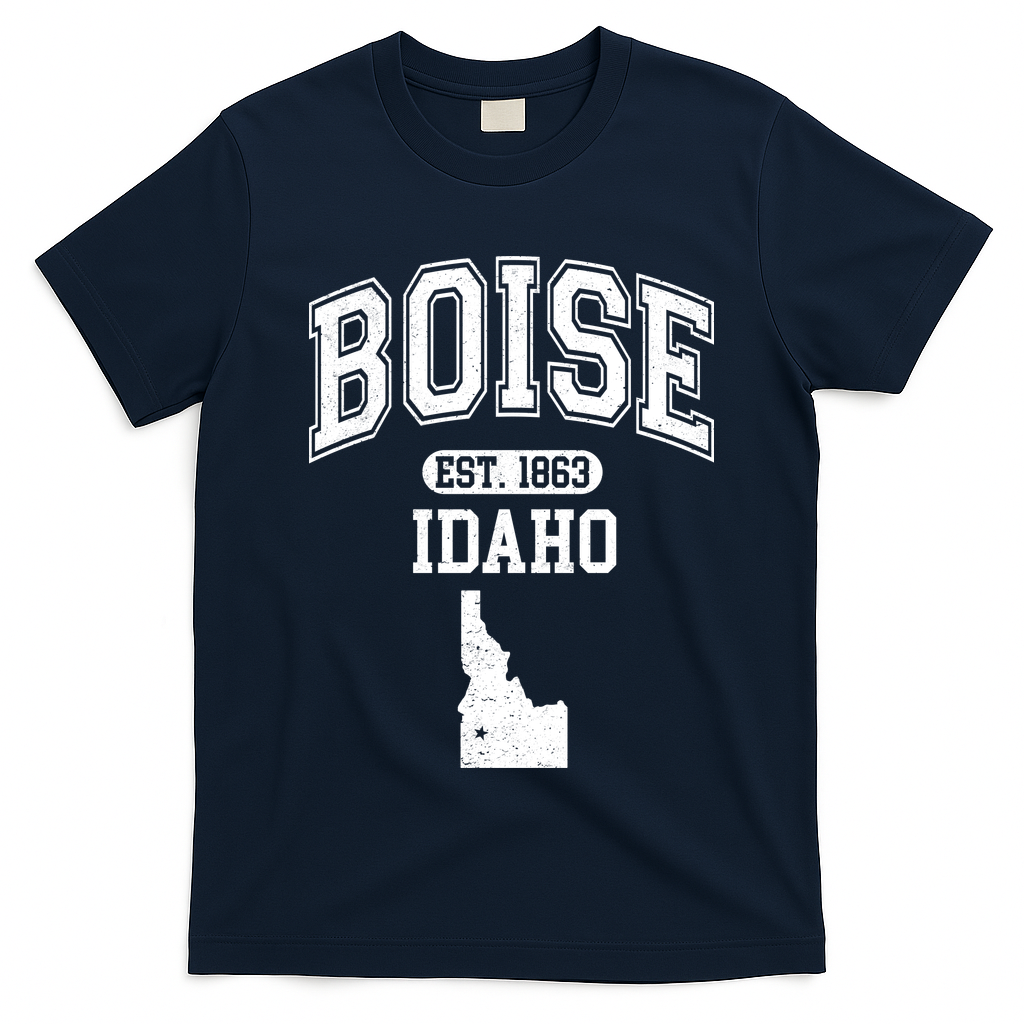 Boise Idaho Est. 1863 Varsity T-Shirt