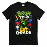 Bruh I'm In 1st Grade Video Gamer Gaming Funny Cute T-Shirt - Black
