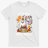 Boo ItS My 13th Birthday Halloween Ghost 13 Years Old Bday Gift T-Shirt - White