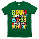 Bruh Its My 67 Plus 33 Days Of School 100th Day 6-7 T-Shirt - Green