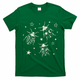 Beetle Illustration With Stars And Cosmic T-Shirt - Irish Green