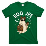 Boo JEE Boujee Ghost Halloween October Vibes T-Shirt - Irish Green