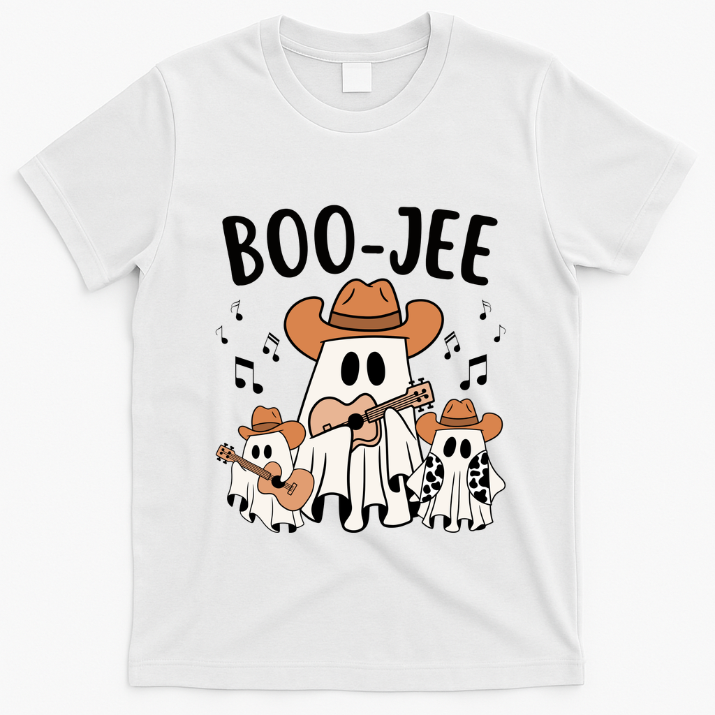 Boo Jee Ghost Funny Halloween T-Shirt - White