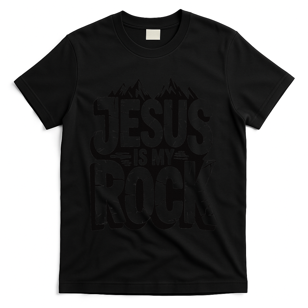 Biblical Jesus Is My Rock Christian T-Shirt