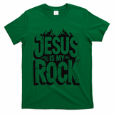 Biblical Jesus Is My Rock Christian T-Shirt