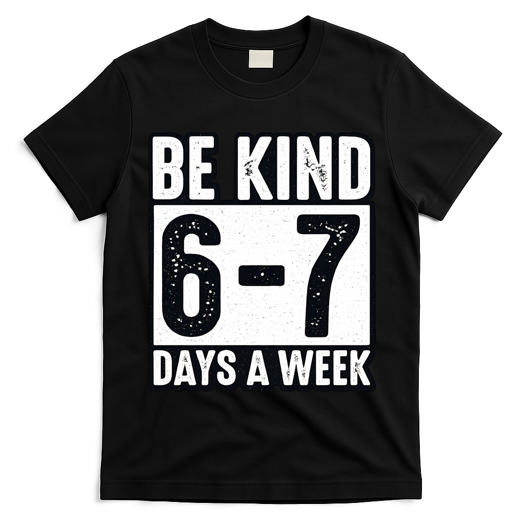 Be Kind 6-7 Days A Week Kindness Teacher Students Six Seven T-Shirt