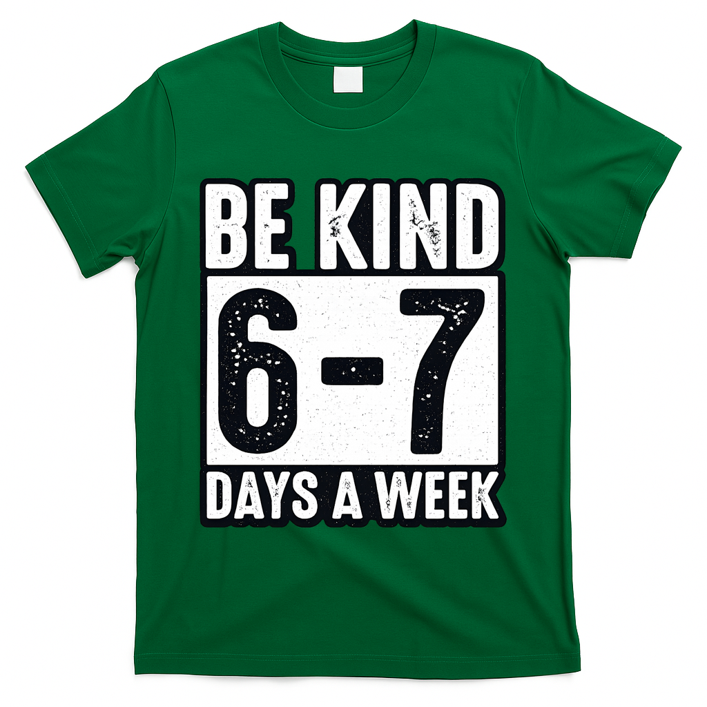 Be Kind 6-7 Days A Week Kindness Teacher Students Six Seven T-Shirt