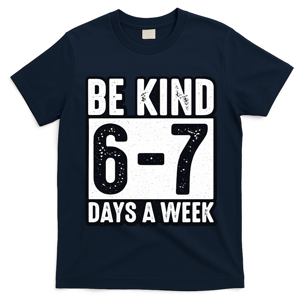 Be Kind 6-7 Days A Week Kindness Teacher Students Six Seven T-Shirt