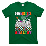 Boo Kkeeper Analyst Halloween Bookkeeper Job Matching Party T-Shirt - Irish Green