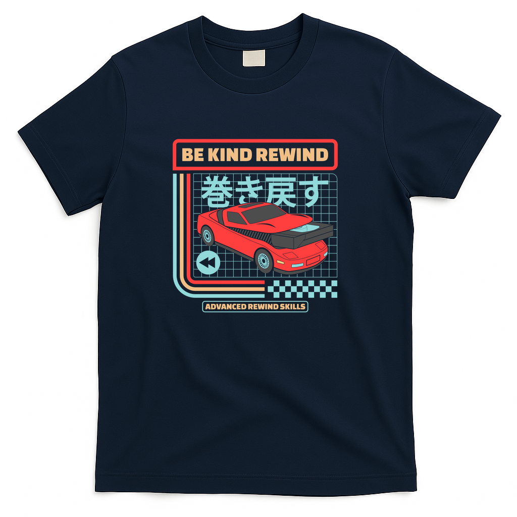 Be Kind Rewind Retro Car - Navy