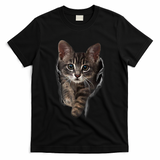 Brown Kitten Staring Cute TShirt Cats Gift T-Shirt
