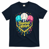 Baseball Life Style Ice Cream Drip T-Shirt