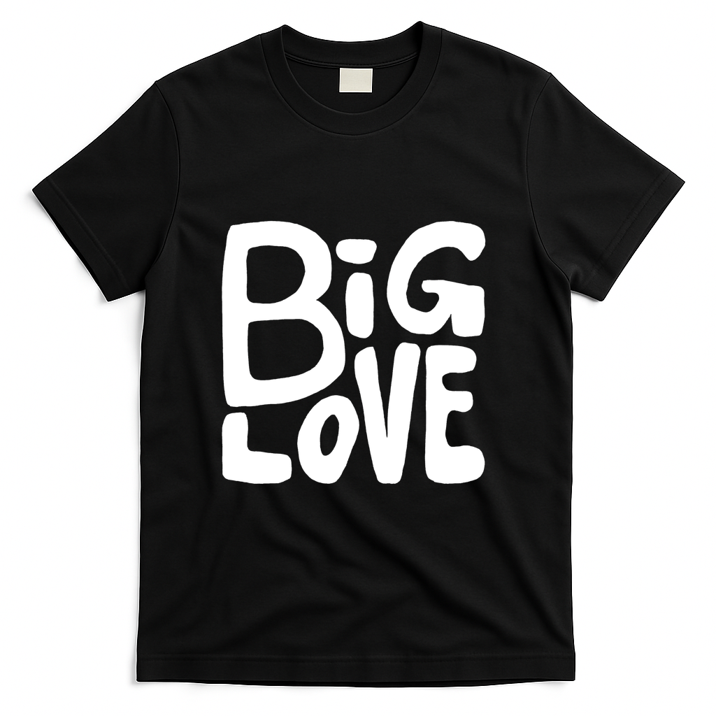 Big Love White on Black - Black