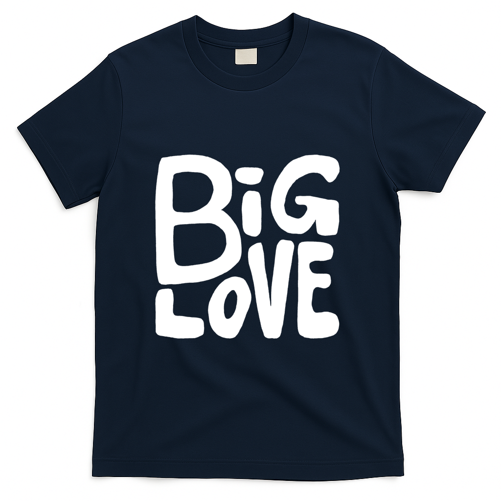 Big Love White on Black - Navy