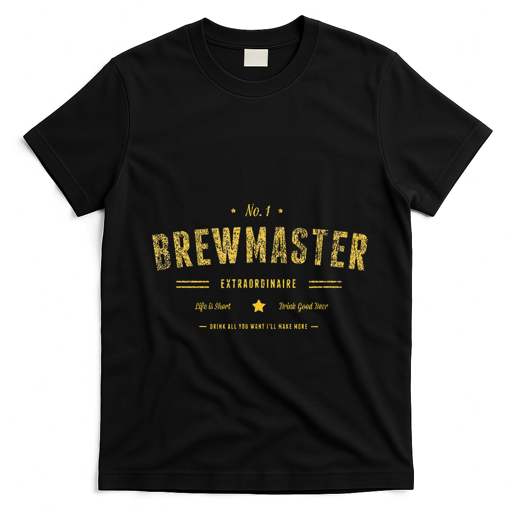 Brew Master Beer Brewing Homebrew Gift For Brewer Brewmaster T-Shirt - Black