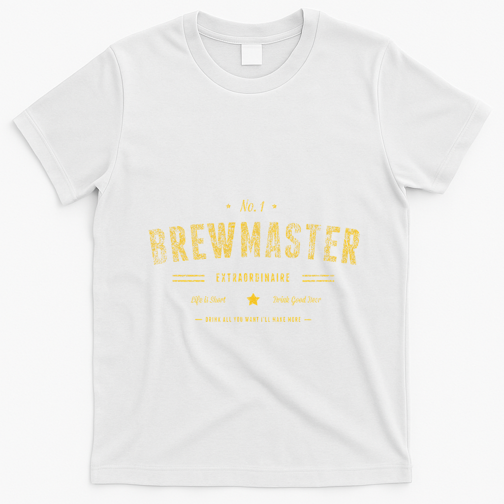 Brew Master Beer Brewing Homebrew Gift For Brewer Brewmaster T-Shirt - White