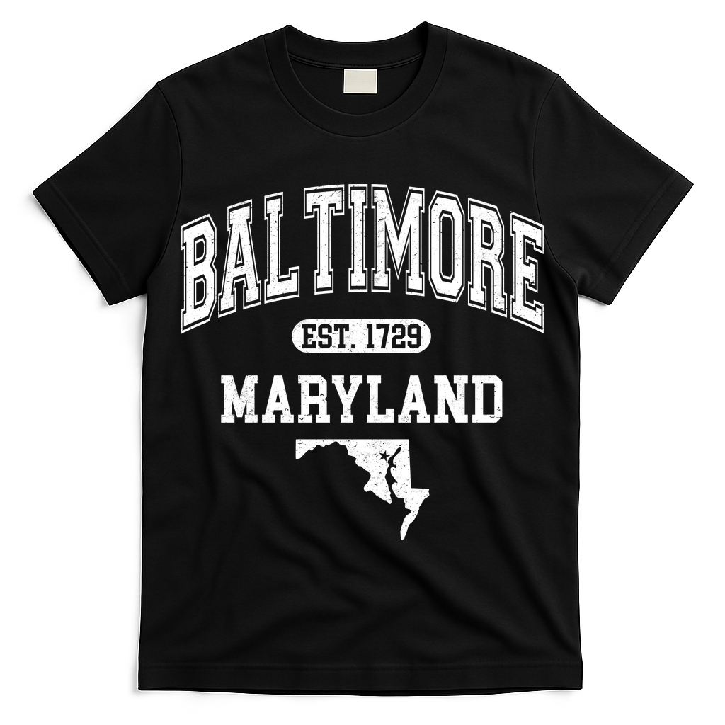 Baltimore Maryland Est. 1729 Varsity T-Shirt