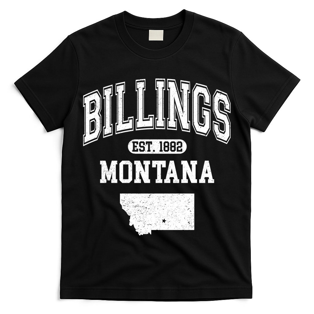 Billings Montana Est. 1882 Varsity T-Shirt