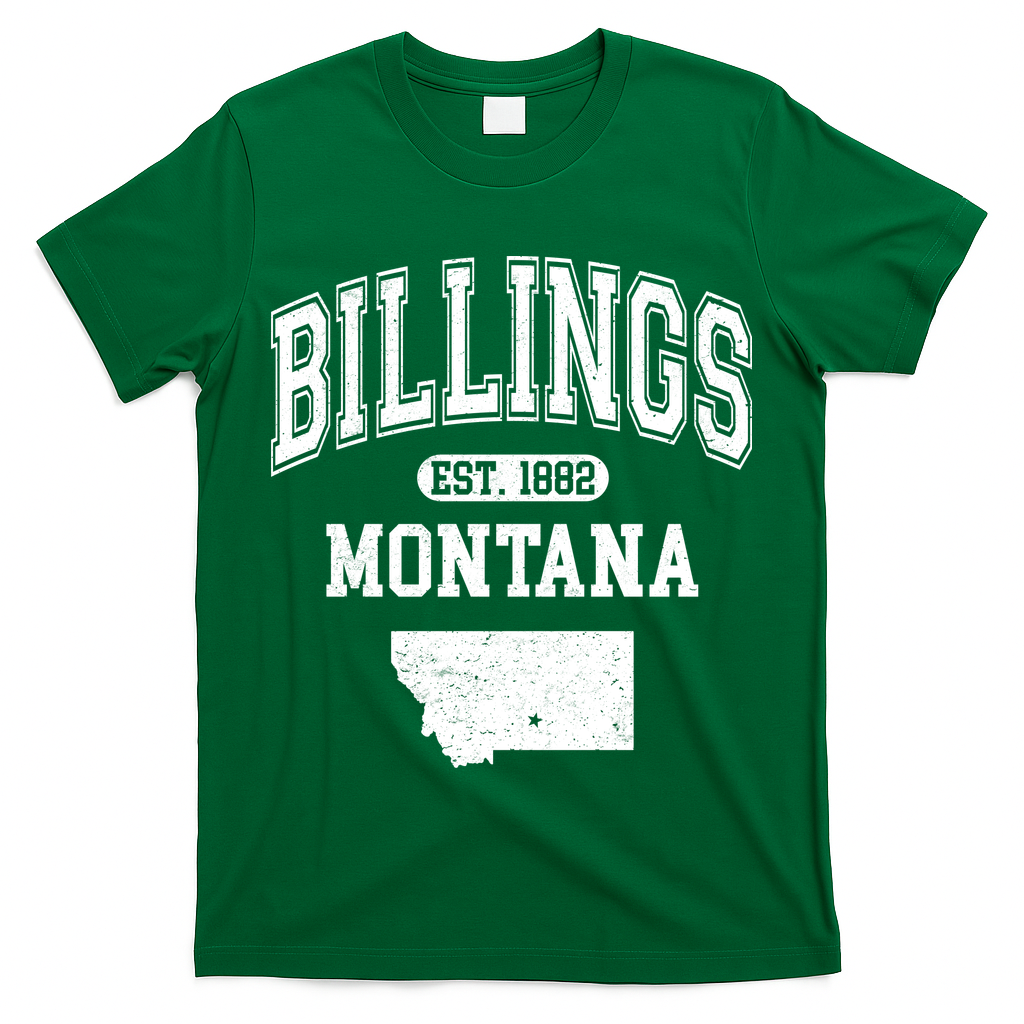 Billings Montana Est. 1882 Varsity T-Shirt