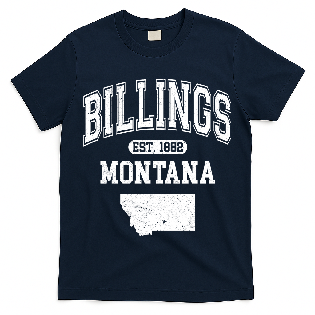 Billings Montana Est. 1882 Varsity T-Shirt