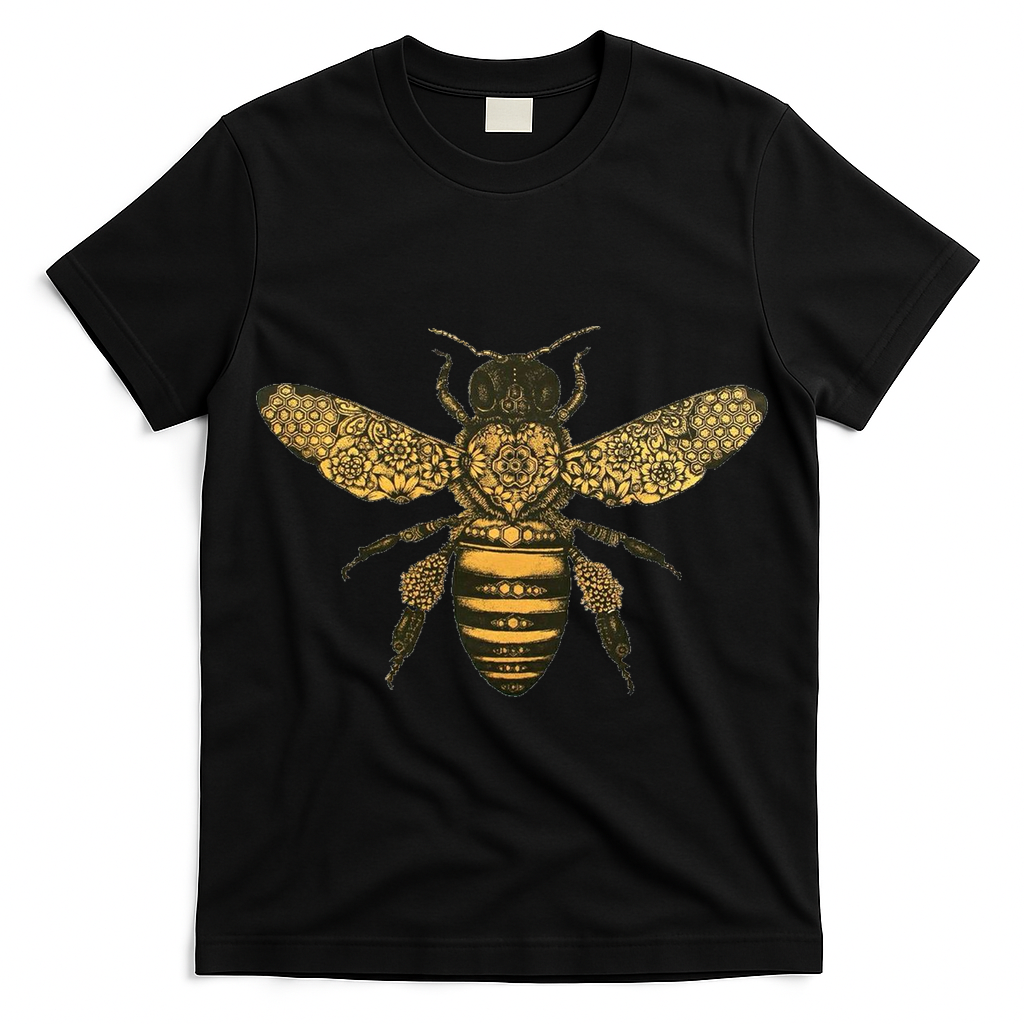 Beekeeper Meaningful Gift Honeycomb Honey Bee Compass Beekeeping Great Gift T-Shirt