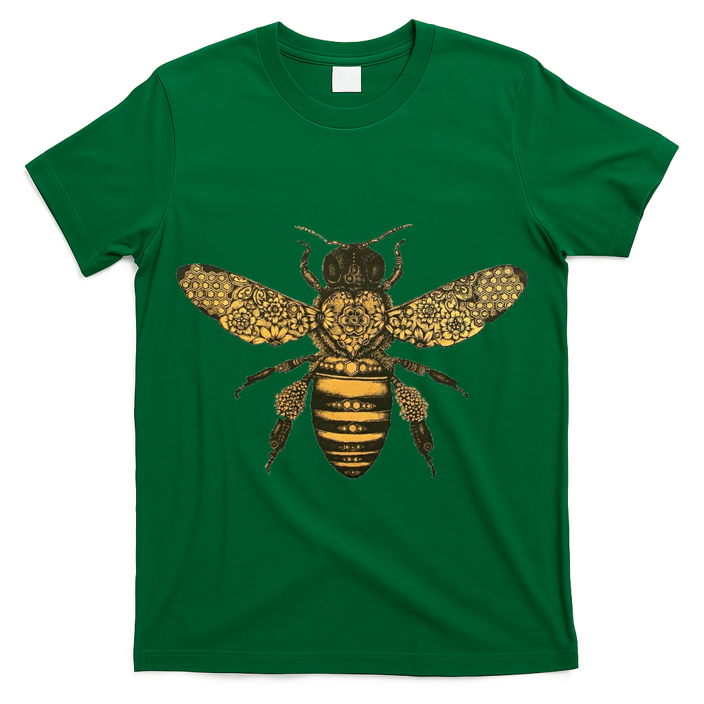 Beekeeper Meaningful Gift Honeycomb Honey Bee Compass Beekeeping Great Gift T-Shirt