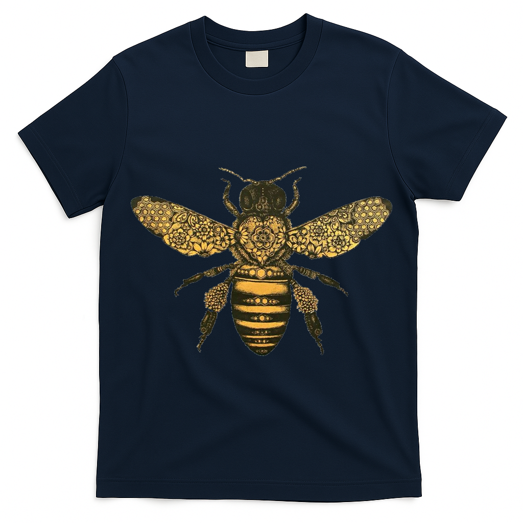 Beekeeper Meaningful Gift Honeycomb Honey Bee Compass Beekeeping Great Gift T-Shirt