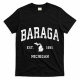 Baraga Michigan Mi Vintage Athletic Sports T-Shirt