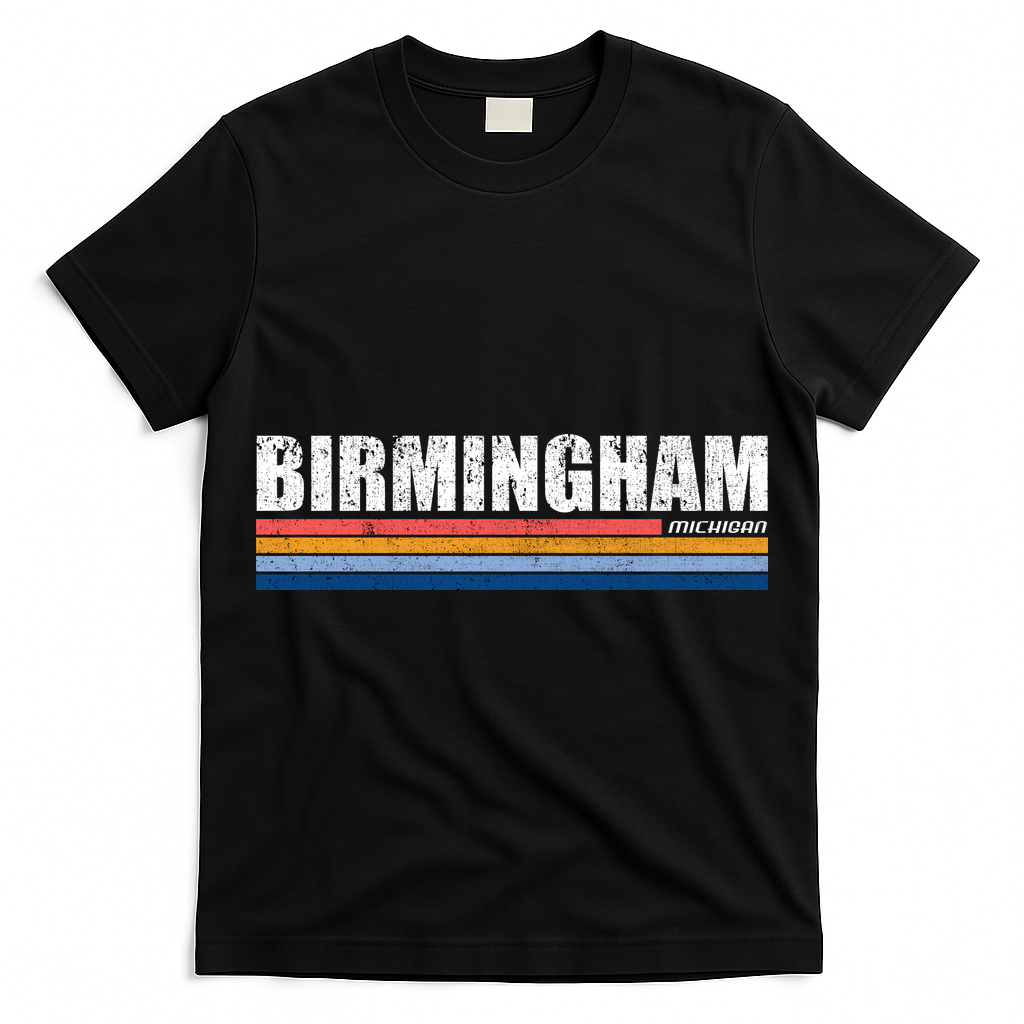 Birmingham Michigan Retro T-Shirt
