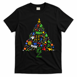 Broadway Musical Theatre Christmas Tree T-Shirt - Black