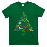 Broadway Musical Theatre Christmas Tree T-Shirt - Irish Green