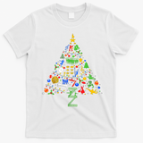 Broadway Musical Theatre Christmas Tree T-Shirt - White