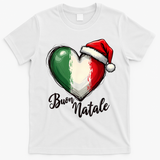Buon Natale Italian Family Christmas Italy Pride T-Shirt - White