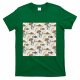 Boho Ocean Fish and Jellyfish - Green