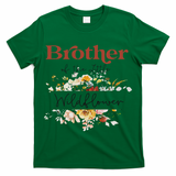 Brother Of The Little Wildflower Birthday Party Baby Shower T-Shirt