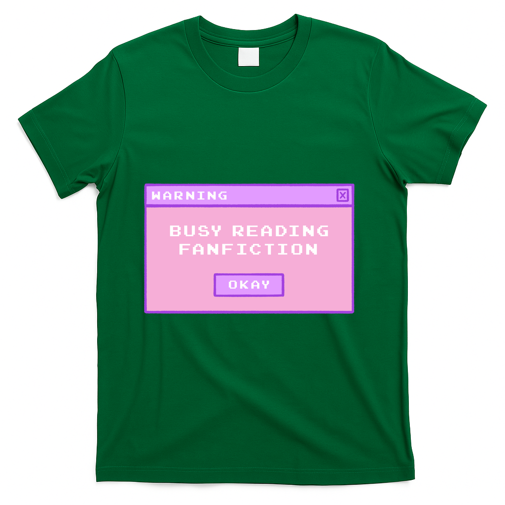 busy reading fanfiction - Green