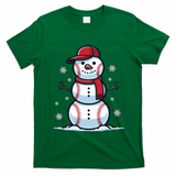 Baseball Snowman T-Shirt - Irish Green